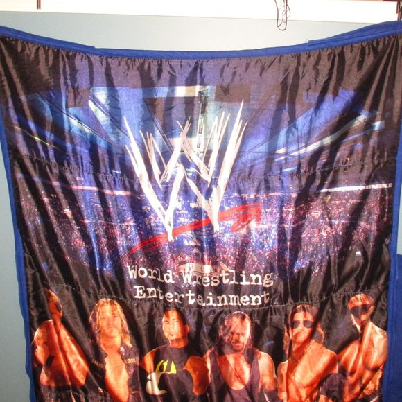 WWE Sleeping Bag Blanket Undertaker Cena Edge Hardy Jericho Morrison 54" Long - Picture 3 of 8